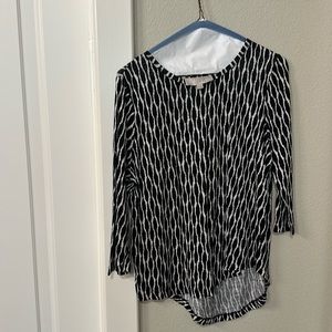 Navy and white tunic